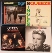 Thirty one Rock / Pop / Post Punk etc LPs including David Bowie Changes One, Queen, The Jam,