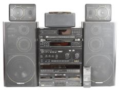 Kenwood M-533 integrated Hi-Fi system together with DP-530 compact disc player, S-11M, CS-03 and