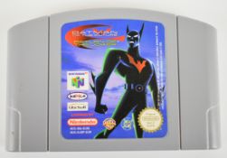 Nintendo 64 (N64) Batman of the Future: Return of the Joker game cartridge, unboxed.