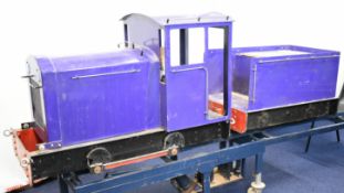 7¼ inch gauge petrol hydraulic 0-4-0 tender locomotive with 5.5hp Tecumseh four stroke OHV