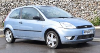 2005 Ford Fiesta Zetec 1.2 litre petrol motor car, registration number VE05 XYZ, last MOT expired