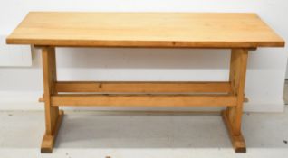 Bespoke pine refectory kitchen or dining table W160 x D71 x H76cm