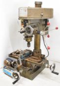 Alpine DM 25 milling machine to suit model engineering or similar, together with a rotary table,