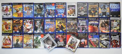 Thirty five Sony PlayStation 2 (PS2) games to include Kessen, Kessen II, Maximo, Dynasty Warriors 5,