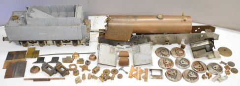 Part built 5 inch gauge Austerity 2-10-0 live steam tender locomotive, to include silver soldered