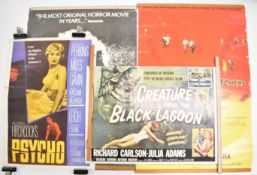 Four Horror / Sci-Fi film posters comprising Eraserhead, Invasion of the Body Snatchers, Creature