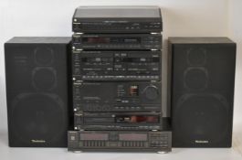 Technics home Hi-Fi separates comprising SL-J300R Direct Drive Automatic Turntable System, SU-X880