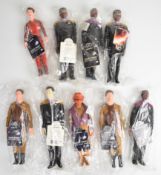 Nine Star Trek Deep Space Nine and Generations vinyl action figures comprising Lieutenant