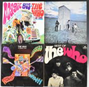 Six LPs by The Who comprising Who's Next (USA pressing with 'BILBO' in deadwax), A Quick One,