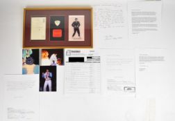 (Elvis Presley) signed items to include a postcard signed by Elvis at the Bad Nauheim, Germany (