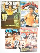 Four vintage Bruce Lee publications comprising Kung-Fu Pin-Up Special, Bruce Lee Scrapbook, Film