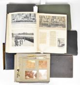 Small archive of early 20th century family photograph albums, letters and many news cuttings of