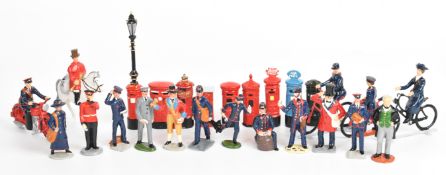 A collection of Britain's Royal Mail and Post Office related painted metal figures.