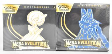 Pokémon TCG - Two Mega Evolution Elite Trainer Box (ETB) sets, Gardevoir and Lucario, both factory