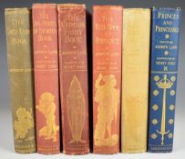 Andrew Lang Fairy books, a group of three first editions comprising The Grey Fairy Book 1900, The