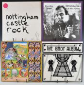 Collection of ten Prog Rock LPs including rarities, Body The Body Album, King Crimson Lizard (