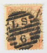1867 2/- brown stamp (SG121) with heavy postmark, but sound example