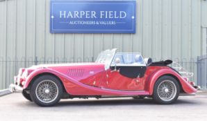 2008 Morgan Roadster 2967cc V6 sports car, registration number FX08 PJU, MOT expires 16/05/2026,