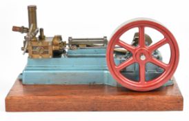 Stuart S50 live steam single cylinder engine with throttle valve displacement lubricator, on