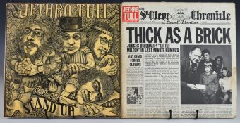 Three Jethro Tull LPs comprising Thick As A Brick, UK first press with 'i' Island logo at top of