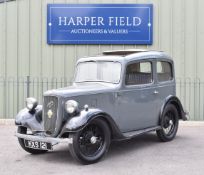 1937 Austin Seven Ruby, non transferable registration number KXS 121, with V5c, the vendor being