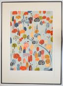 Eliza Southwood (British contemporary) signed limited edition 11/30 print of competitive cycling /