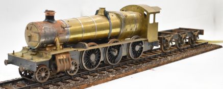 Part built exhibition standard 5 inch gauge GWR Grange 4-6-0 tender locomotive, the silver
