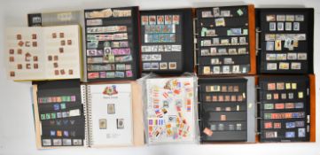 Stamp collection in albums, stockbook and loose, including stockbook with GB Queen Victoria 1d red