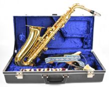 Boosey & Hawkes 'B&H 400' alto saxophone, serial No. 337120, in fitted carry case with mouthpiece