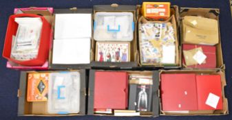 Large collection of world stamps in albums, stockbooks, on cover and first day covers, stock cards