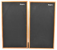A pair of Rogers LS6 speakers, 200w, serial no. ST2070B, 51 x 27 x 28cm.