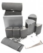 Home cinema speakers comprising a Definitive Technology Promonitor seven piece satellite or