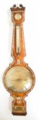 L Balerna, Halifax mother of pearl inlaid rosewood barometer, H108cm