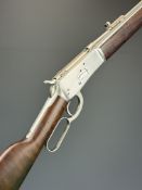 Rossi .38/ .357 underlever-action repeating carbine rifle with Skinner adjustable sights, wooden
