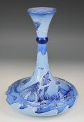 Moorcroft limited edition 109/110 ship's decanter shaped vase decorated in the Florian Yacht