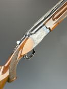 Winchester Select 101 12 bore over and under ejector shotgun with engraved action, underside,