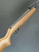 Weihrauch HW25 L .177 air rifle with semi-pistol grip, raised cheek piece and adjustable sights,
