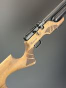 Reximex LYRA-K .177 PCP air rifle with chequered semi-pistol grip and forend, adjustable trigger,