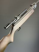 Relum LG 527 .22 air rifle with semi-pistol grip, adjustable sights and original 4x15 scope,