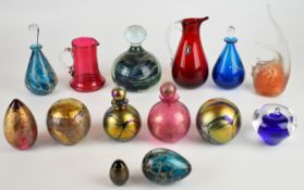 Studio and art glass to include Isle of Wight, Phoenician Glass, Mtarfa, Mdina, Whitefriars, glass