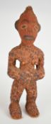 African tribal beaded fetish figure, H45cm