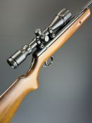 BSA Supersport .22 air rifle with semi-pistol grip, raised cheek piece, adjustable trigger and BSA