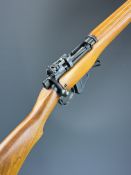 Lee Enfield No 4 Mk I .303 bolt-action rifle, with receiver stamped 'No.4 Mk I 2 (F) FTP /51',