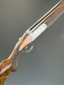 Rizzini Round Body EL 12 bore over and under ejector shotgun with engraved scenes of birds