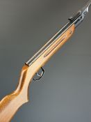 Diana Model 22 .177 air rifle with semi-pistol grip and adjustable sights, NVSN, in original box.