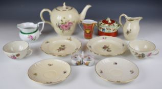 Copenhagen tea ware in the Frijsenborg pattern, Herend jug, Versace jug (no lid), Norwegian preserve