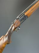 Franchi Barrage Skeet 12 bore over and under ejector shotgun with gold inlaid naming, chequered