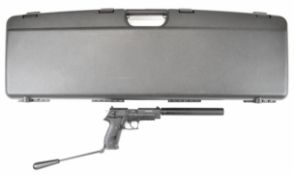 German Sport Guns (GSG) Fire Fly .22LR semi-automatic long barreled pistol with textured composite