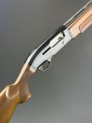 Beretta A303 12 bore 3-shot semi-automatic shotgun with named action, chequered semi-pistol grip and