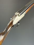 Imperial Sabel 12 bore assisted-opening side by side sidelock ejector shotgun with gold named hand